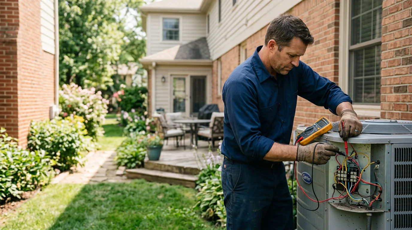 HVAC technician working near Freeburn, KY